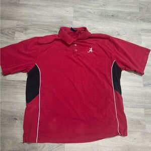 Classic Red Polo Shirt with Black Accents